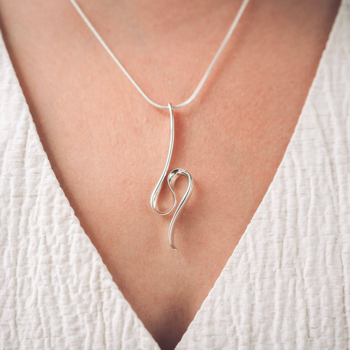 Hollie Silver Pendant Necklace - Pendants