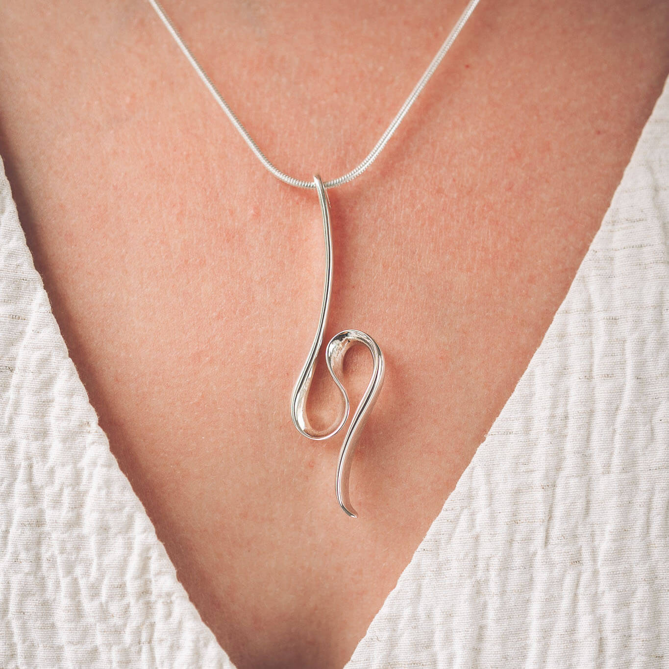 Hollie Silver Pendant Necklace - Pendants