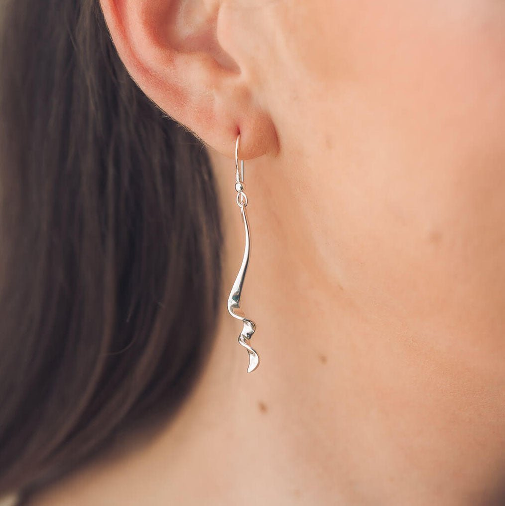 Sophia Silver Drop Earrings - Handmade Jewellery