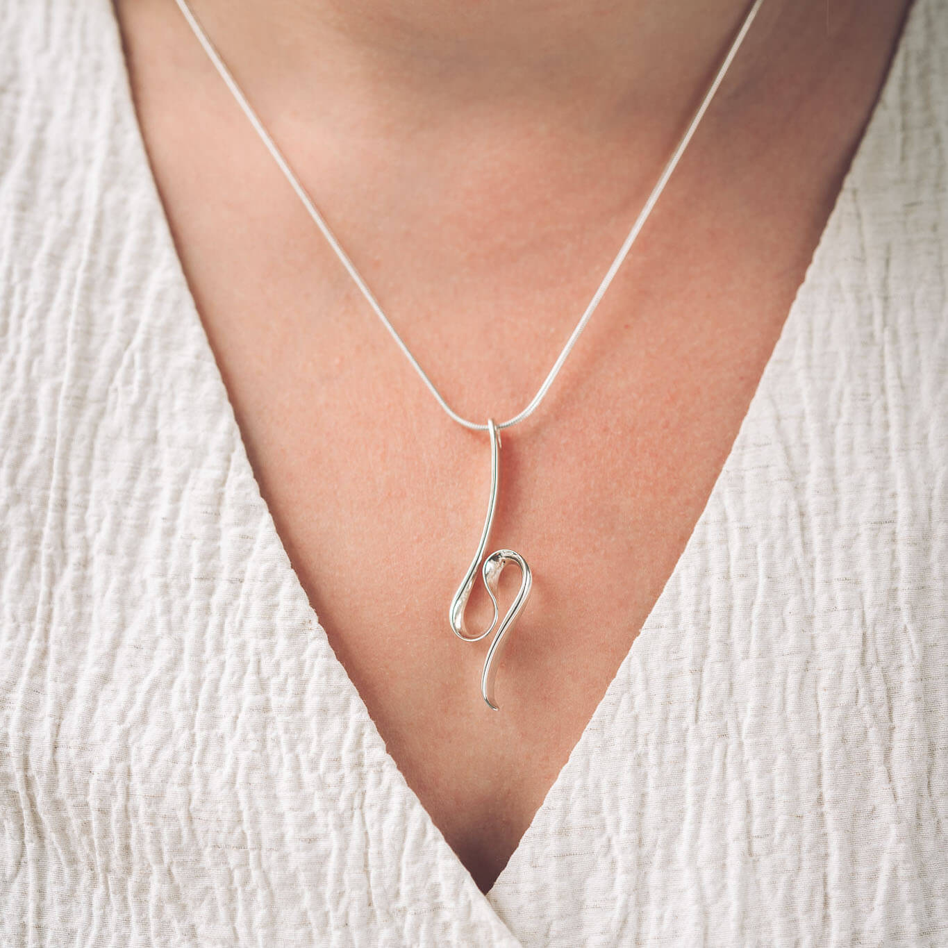 Hollie Silver Pendant Necklace - Pendants
