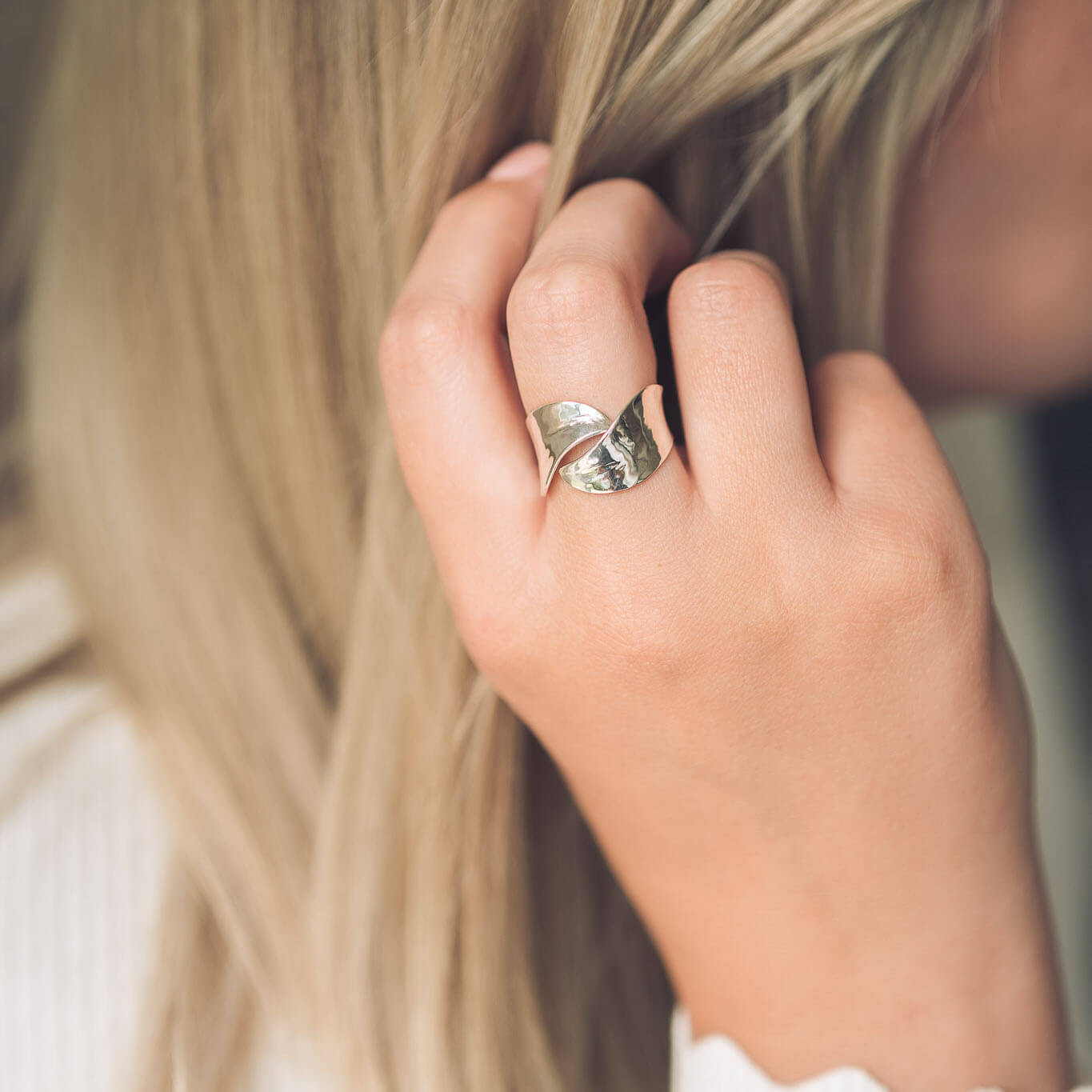Leiska Silver Wrap Ring