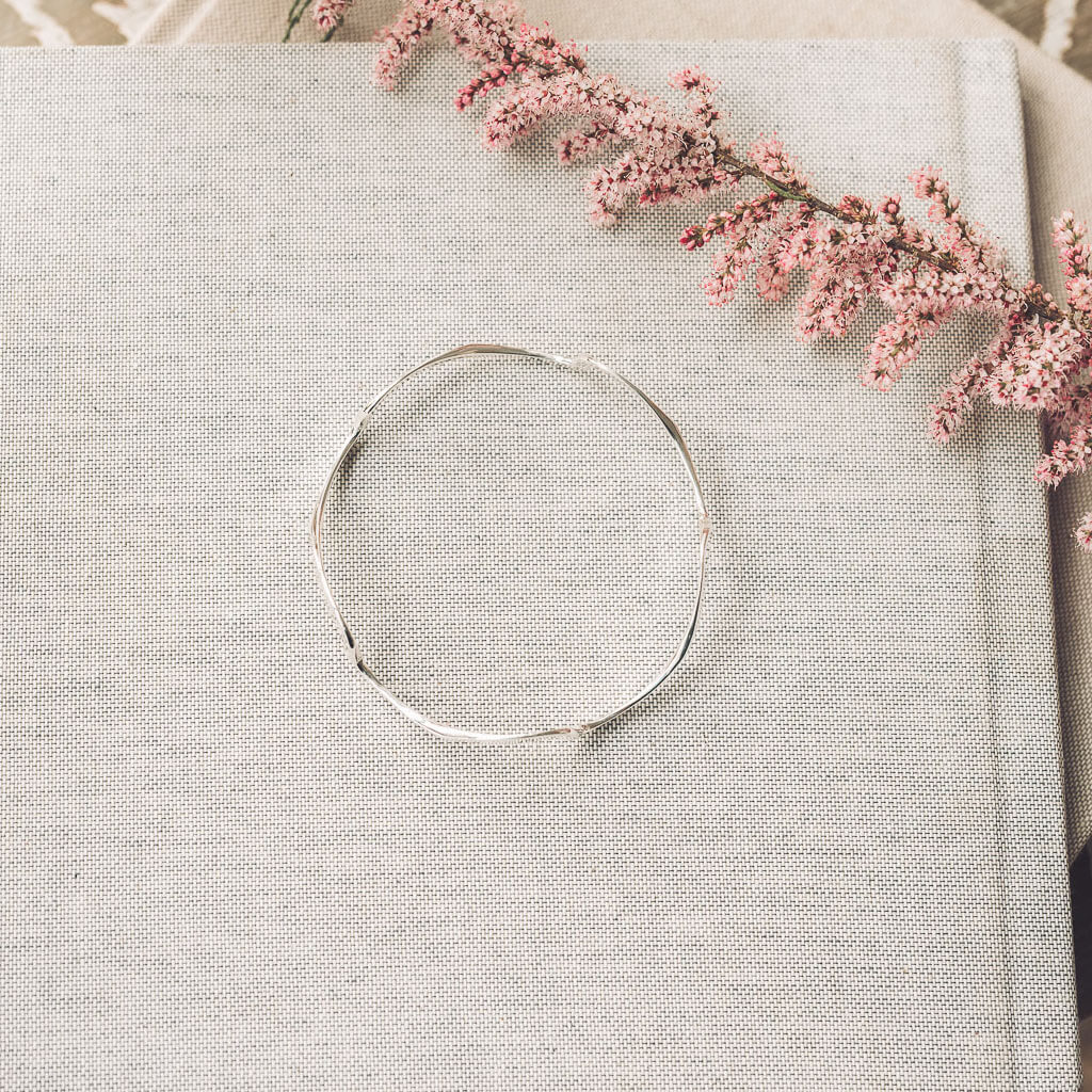 sterling silver handmade bangle