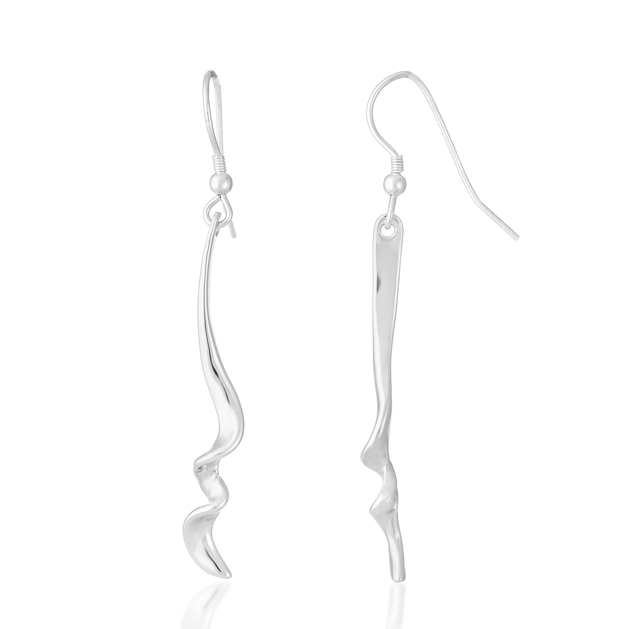 Sterling Silver Twisted Earrings