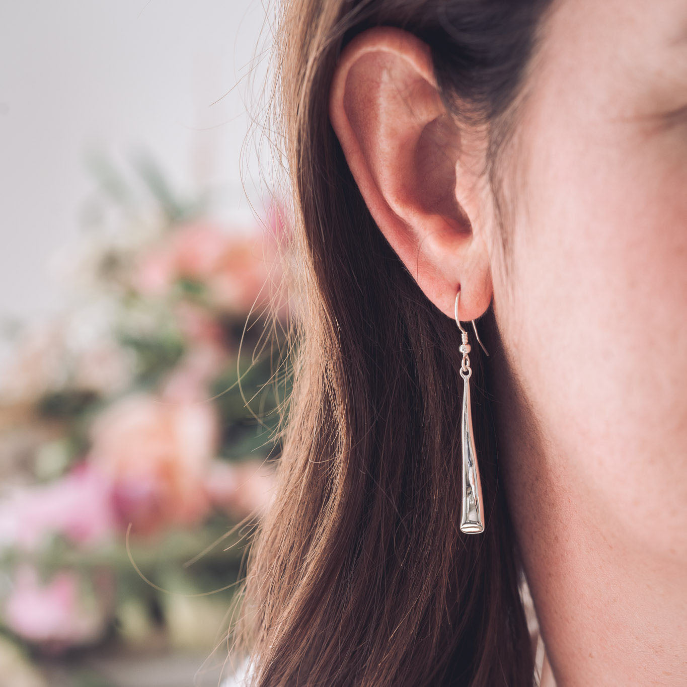 Handcrafted Silver Drop earrings