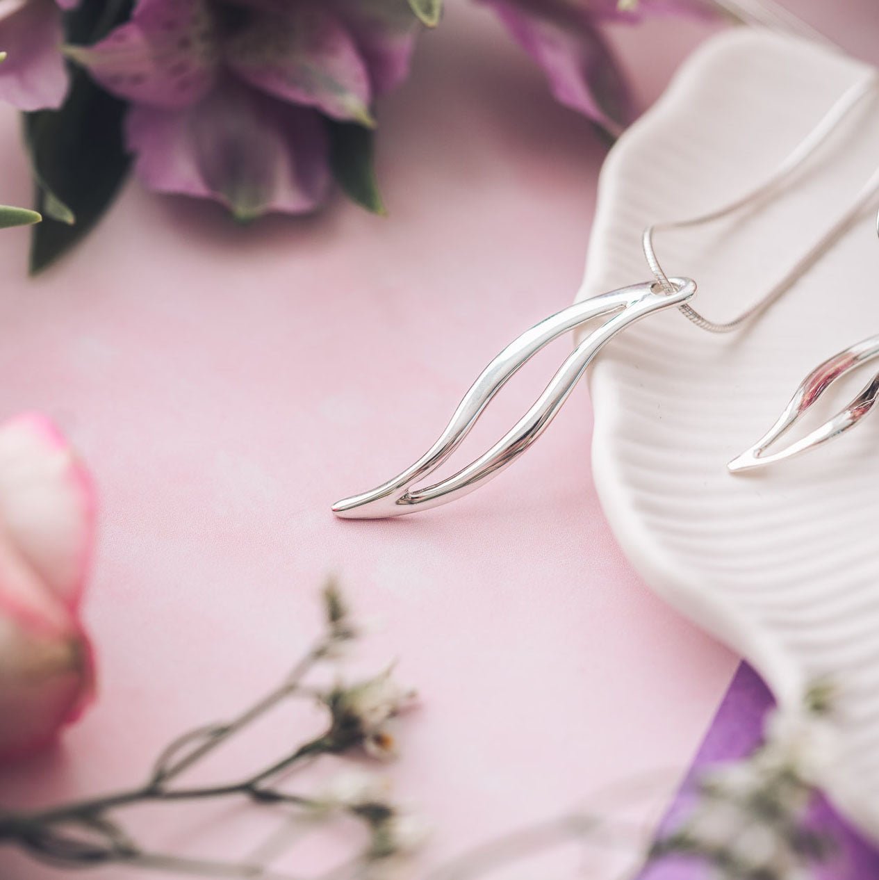 Amy Silver Pendant Necklace - Pendants