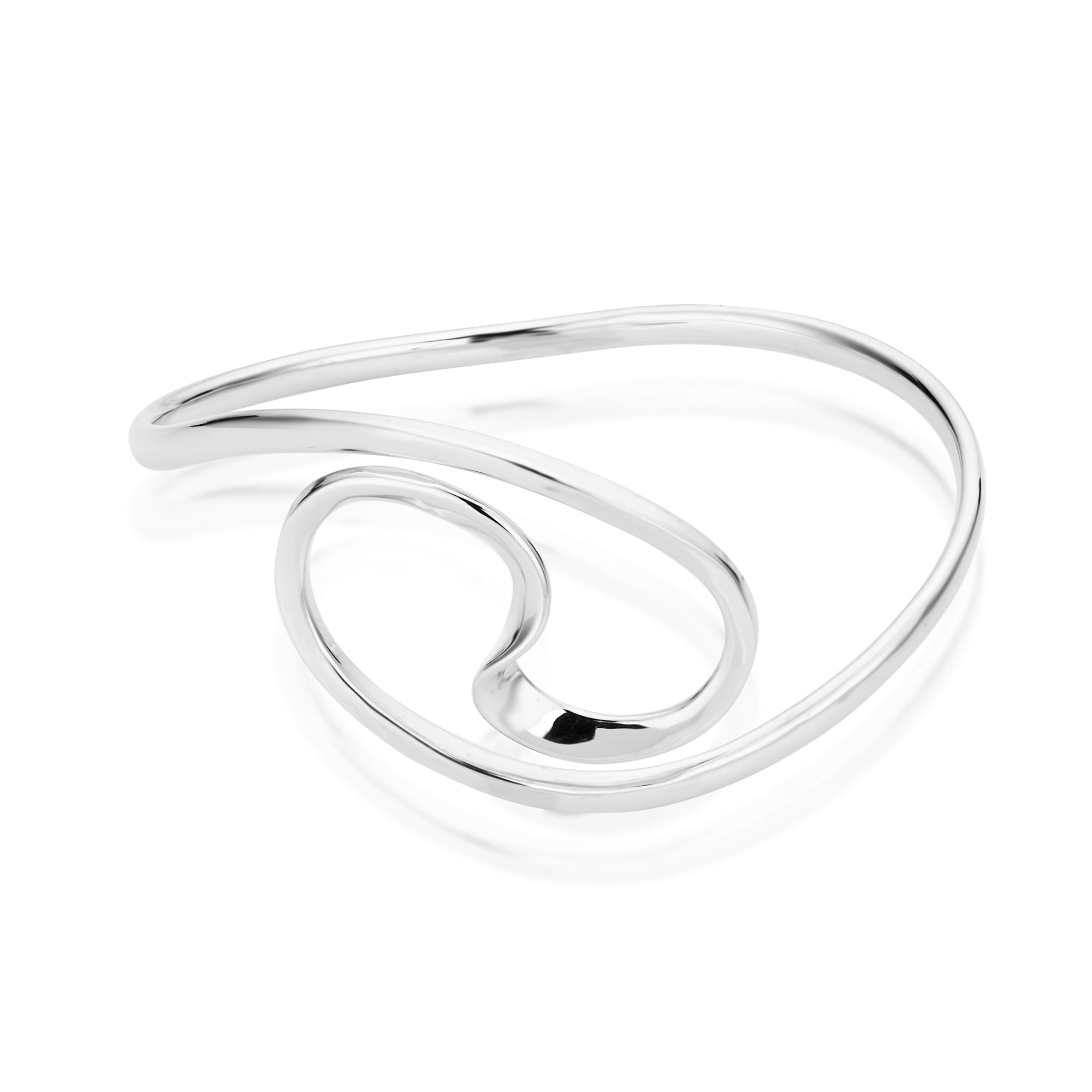 Bethan Silver Bangle - Bangles