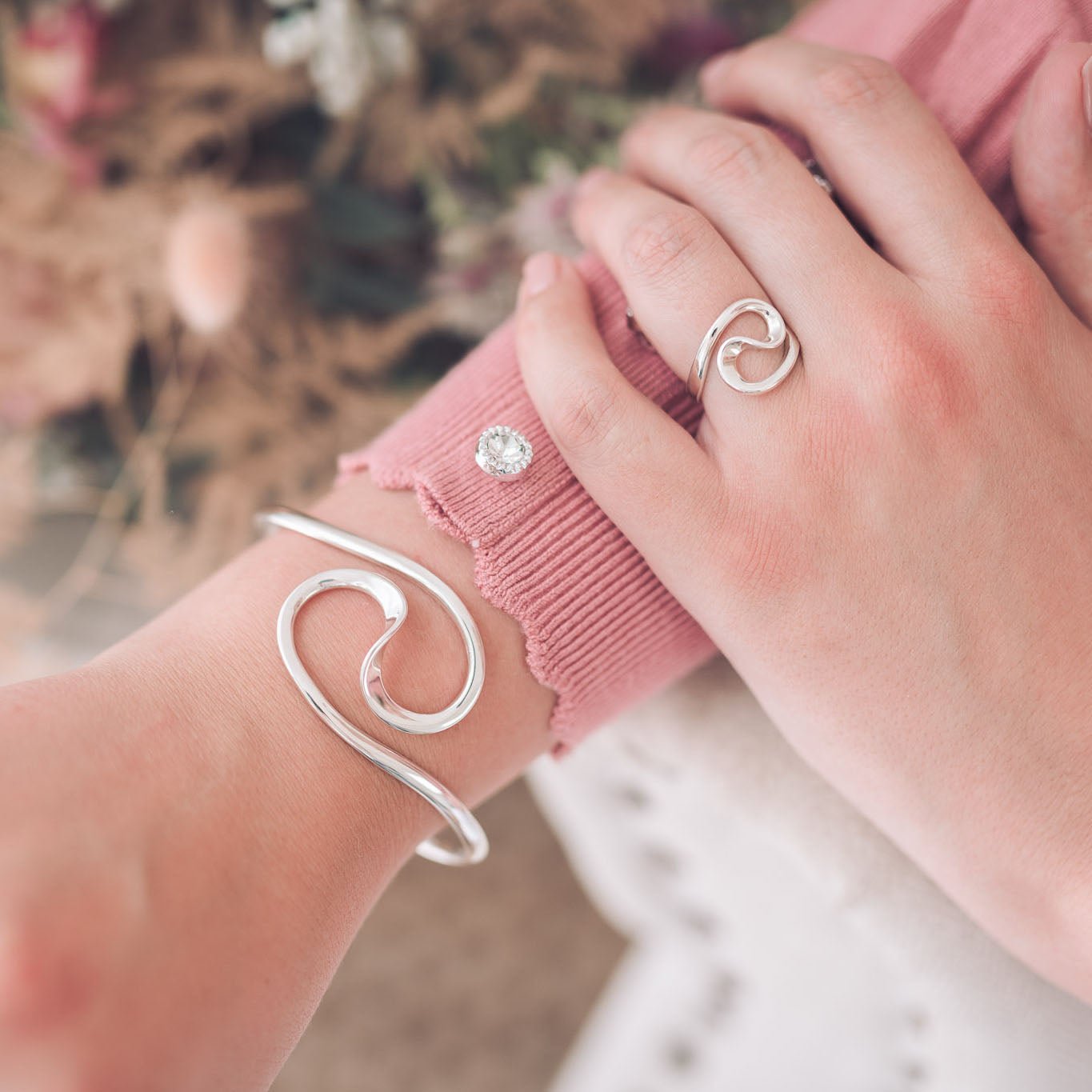 Bethan Silver Bangle - Bangles