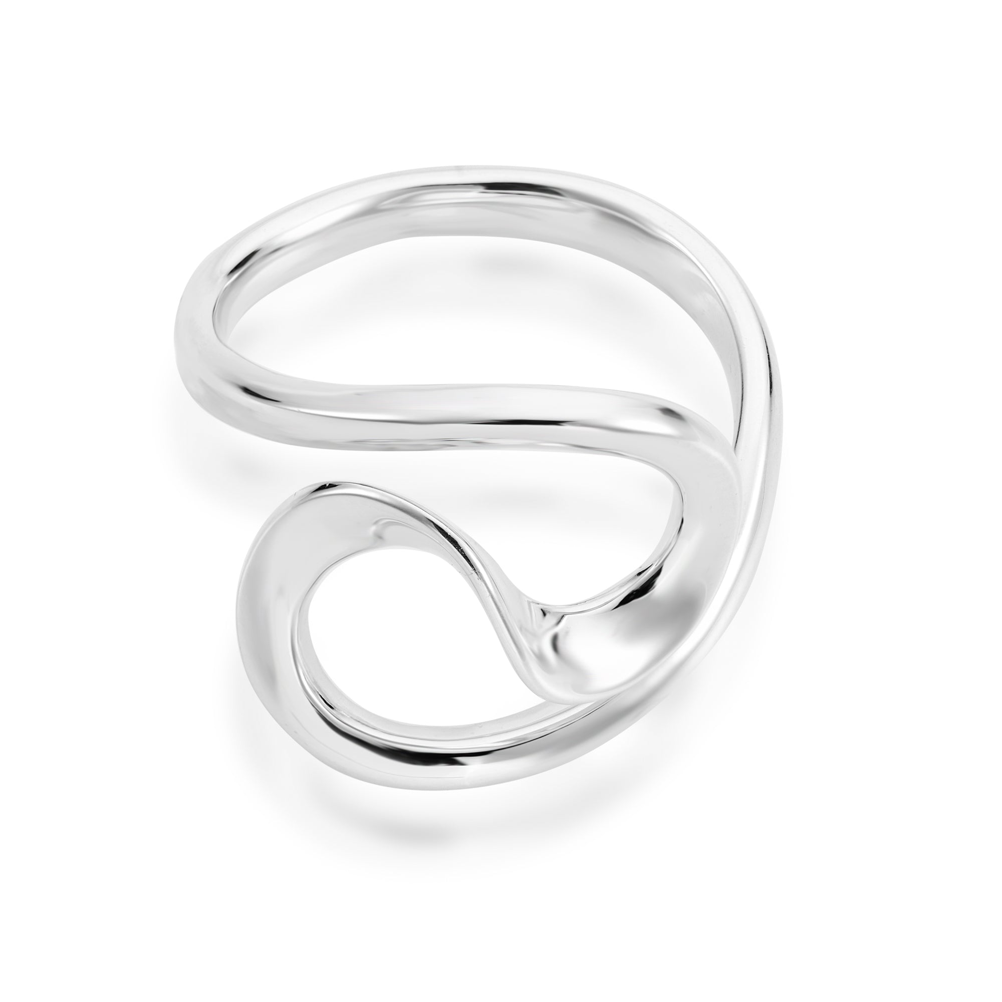 Bethan Silver Wave Ring - Rings