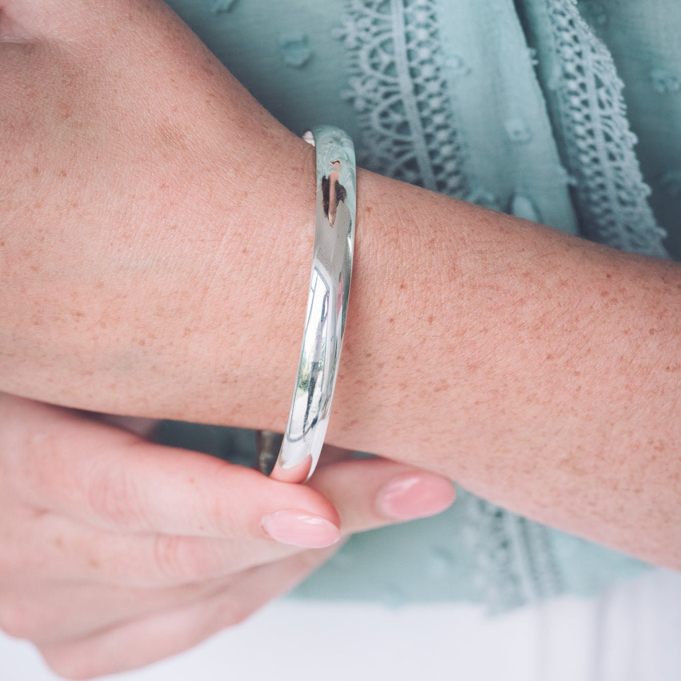 Catherine Silver Bangle - Bangles