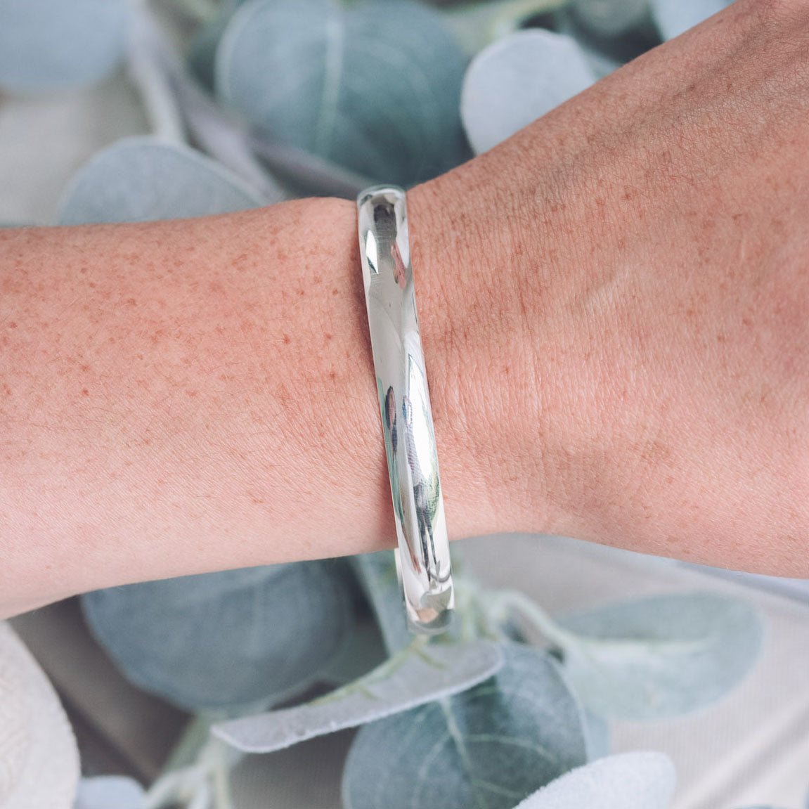 Catherine Silver Bangle - Bangles