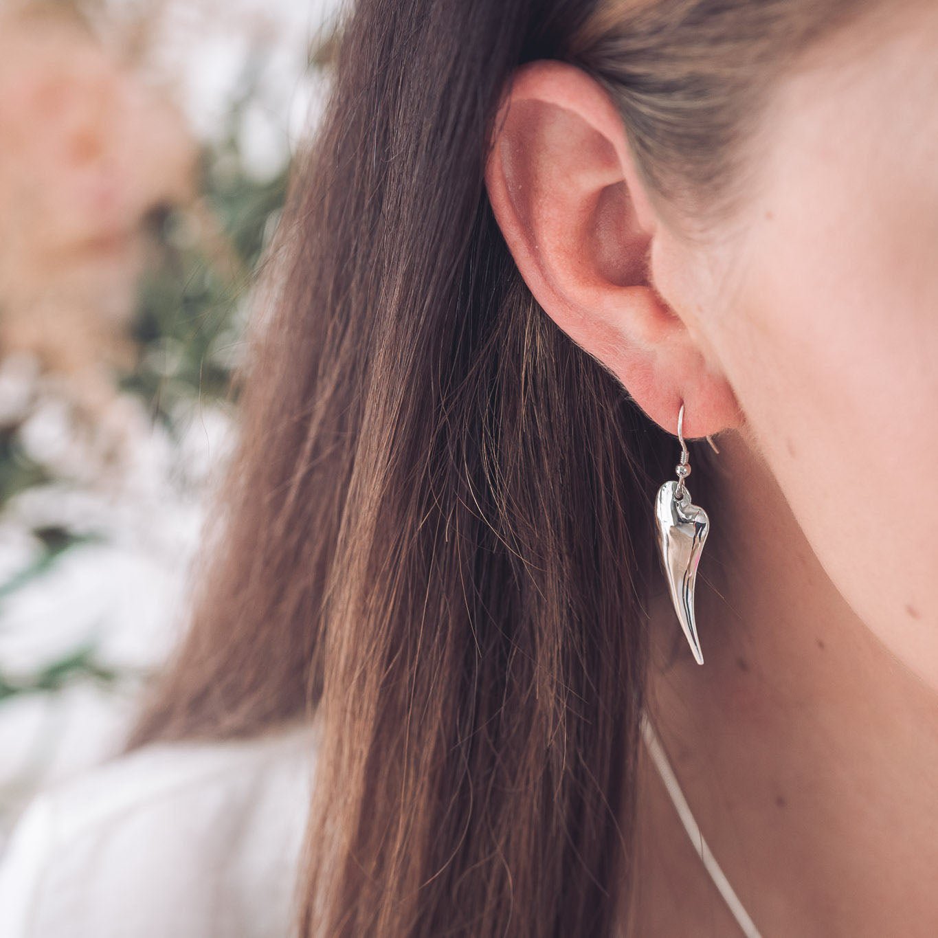 Chilli Silver Heart Earrings - Earrings