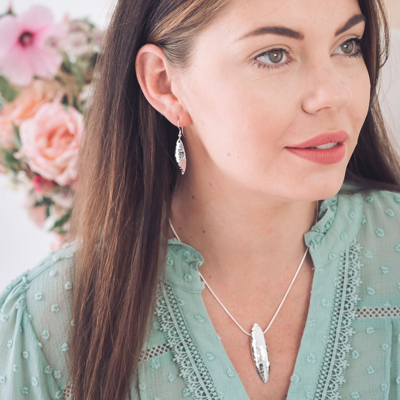 Dianna Long Silver Pendant Necklace - Pendants