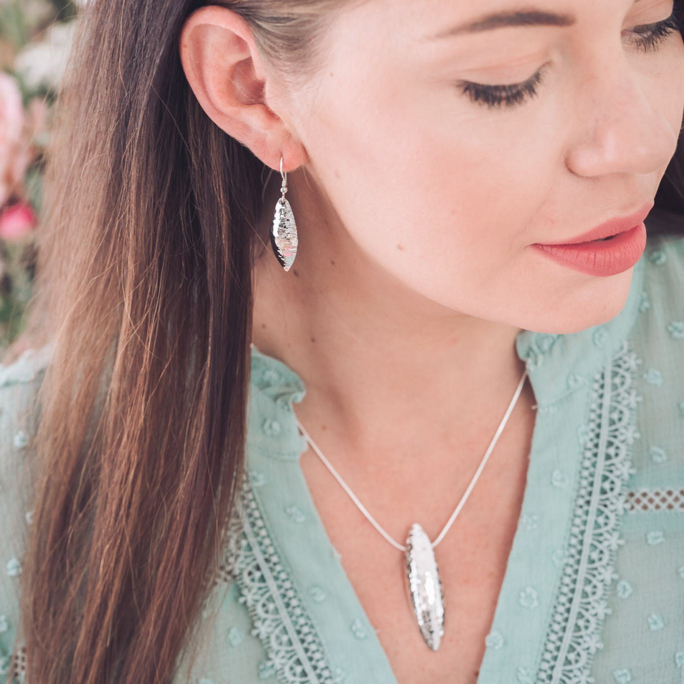 Dianna Silver Drop Earrings - Earrings