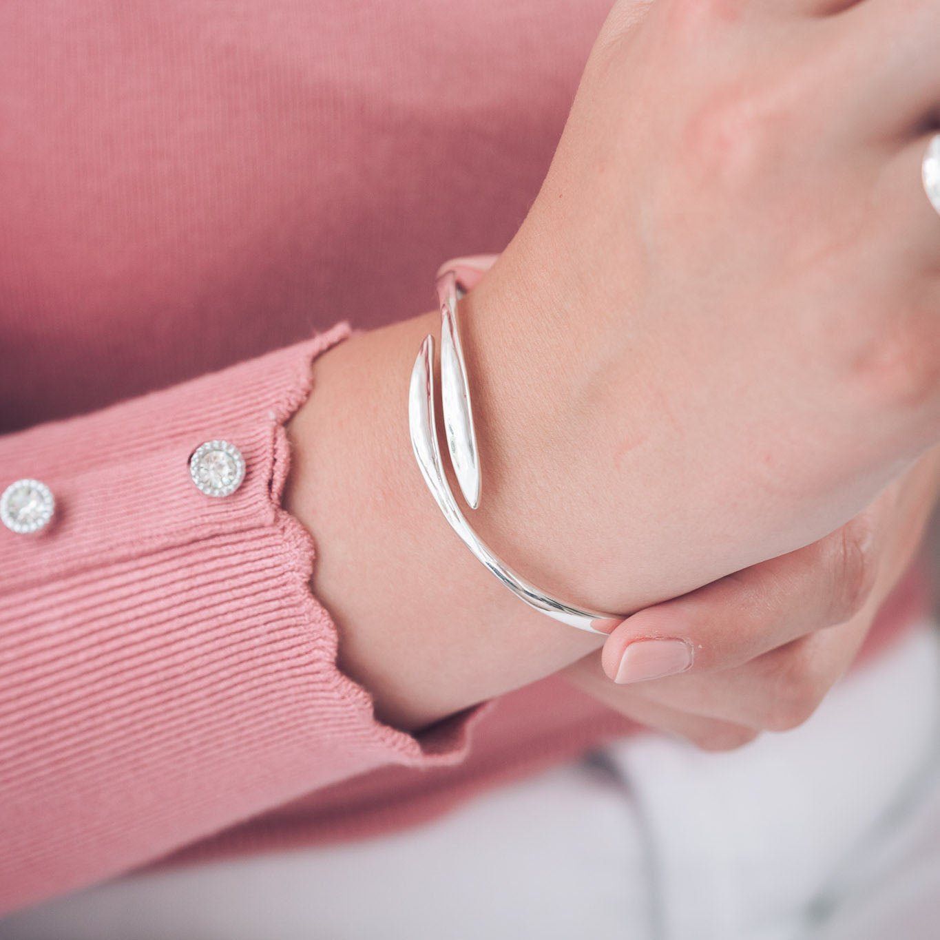 Emma Silver Bangle - Bangles