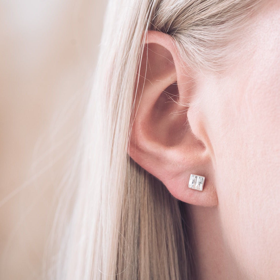 EZ Silver Stud Earrings - Earrings