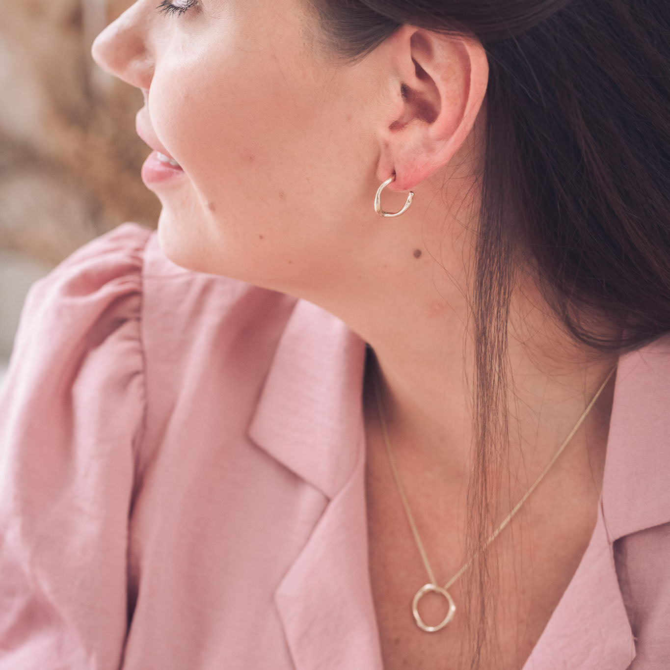 gold hoop earrings for women