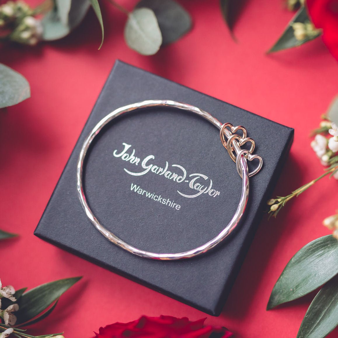 Hannah Heart 9ct Gold Bangle - Bangles