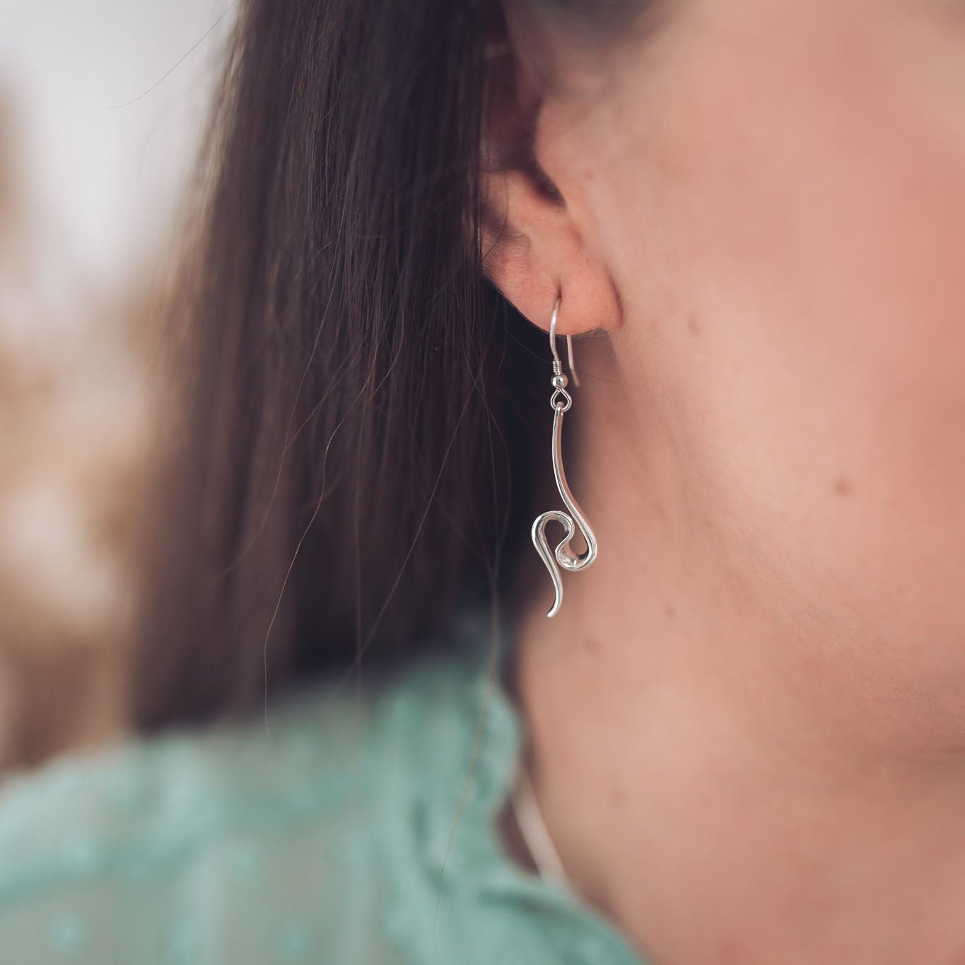 Hollie Silver Drop Earrings - Earrings
