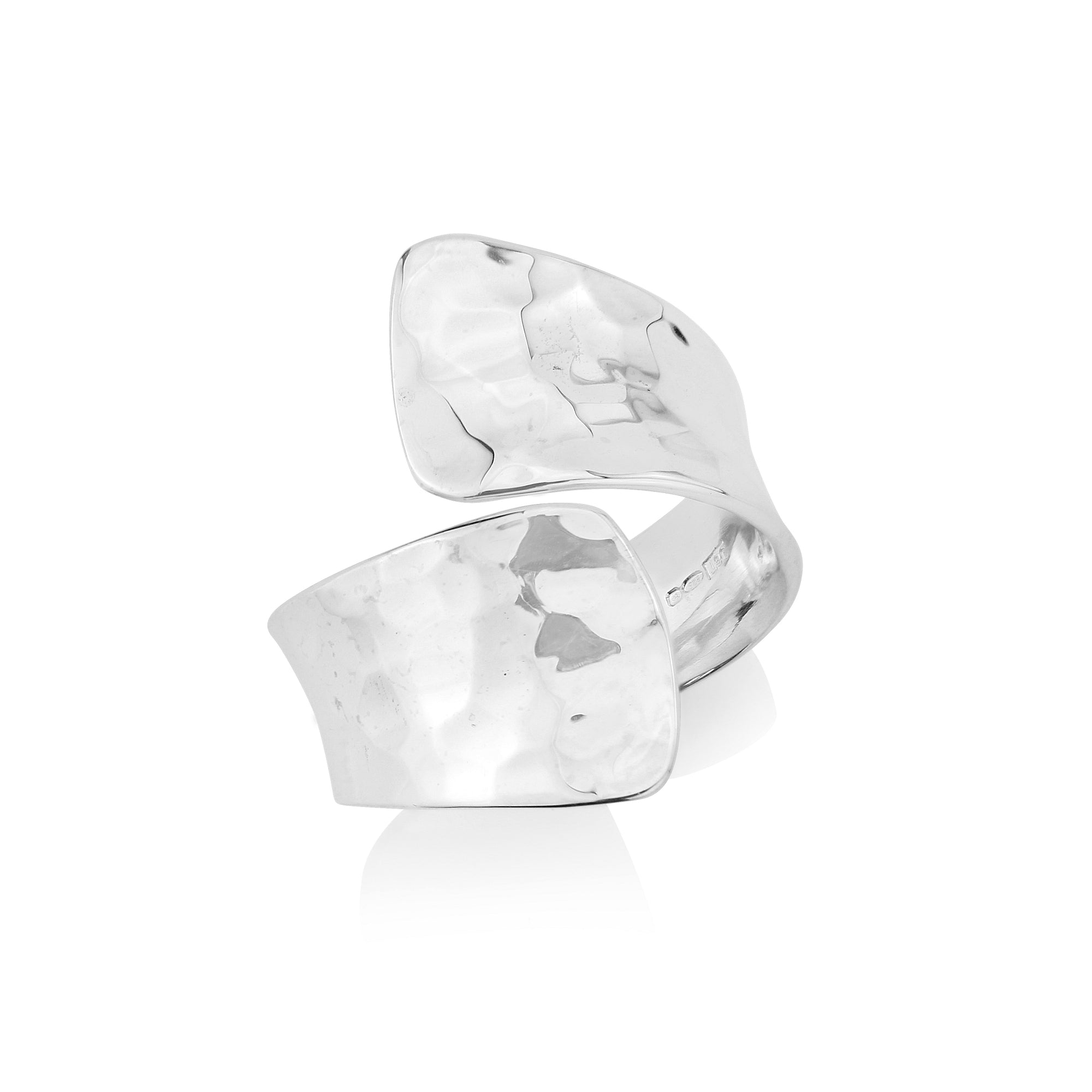 Karen Hammered Silver Ring - Rings