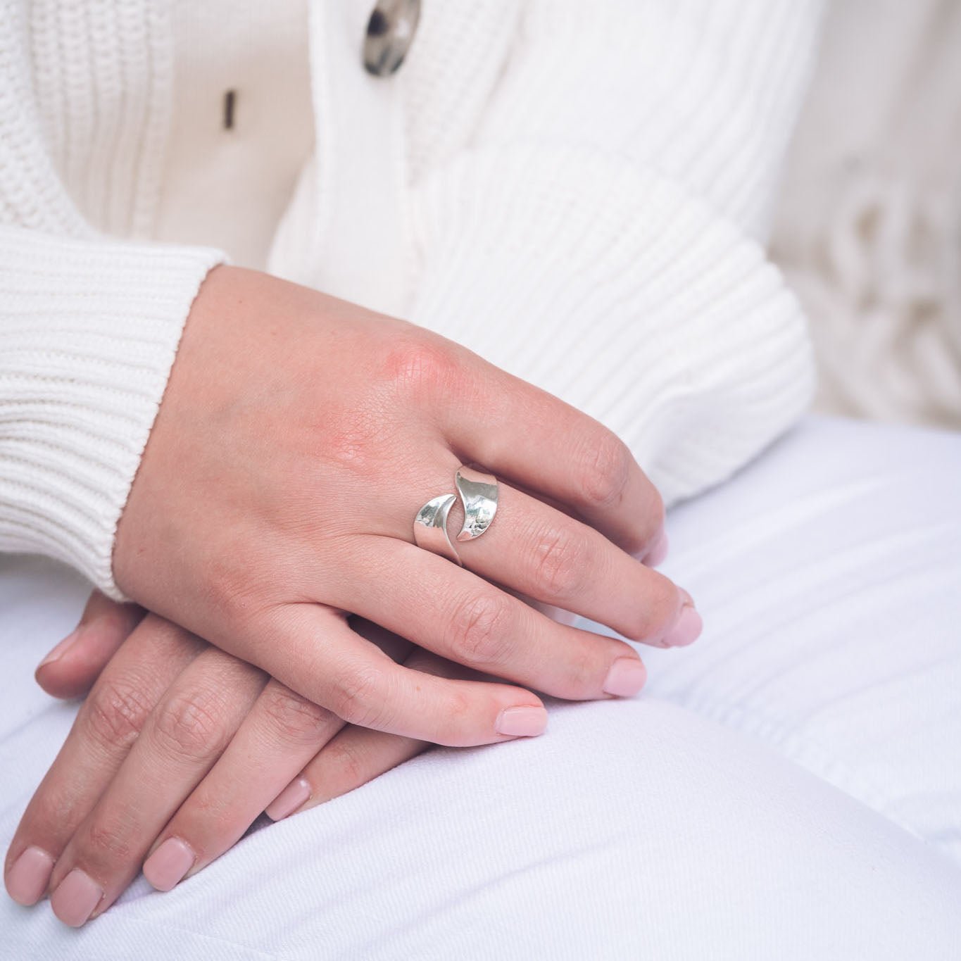 Leiska Silver Wrap Ring - Rings