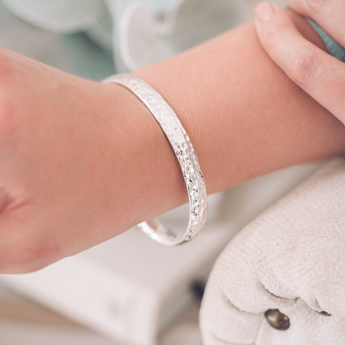 Lindy Silver Bangle - Bangles
