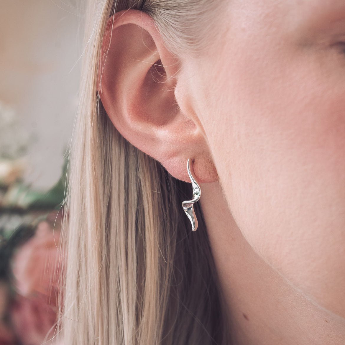 Martha Silver Stud Earrings - Earrings