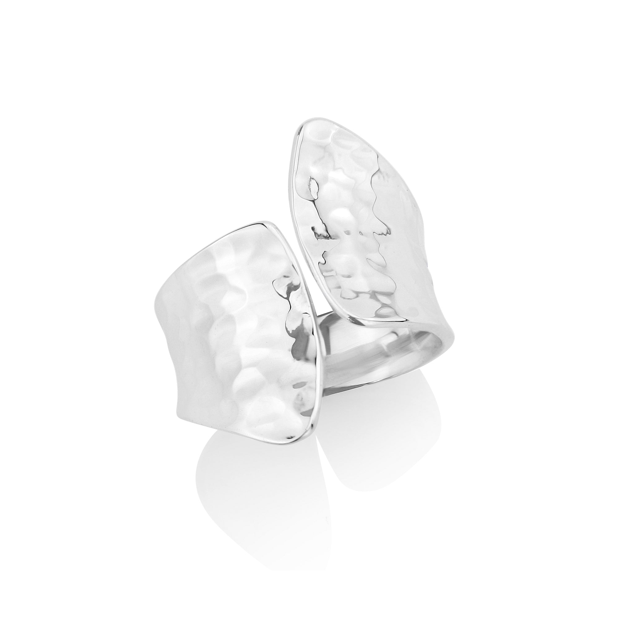 Megan Hammered Silver Ring - Rings