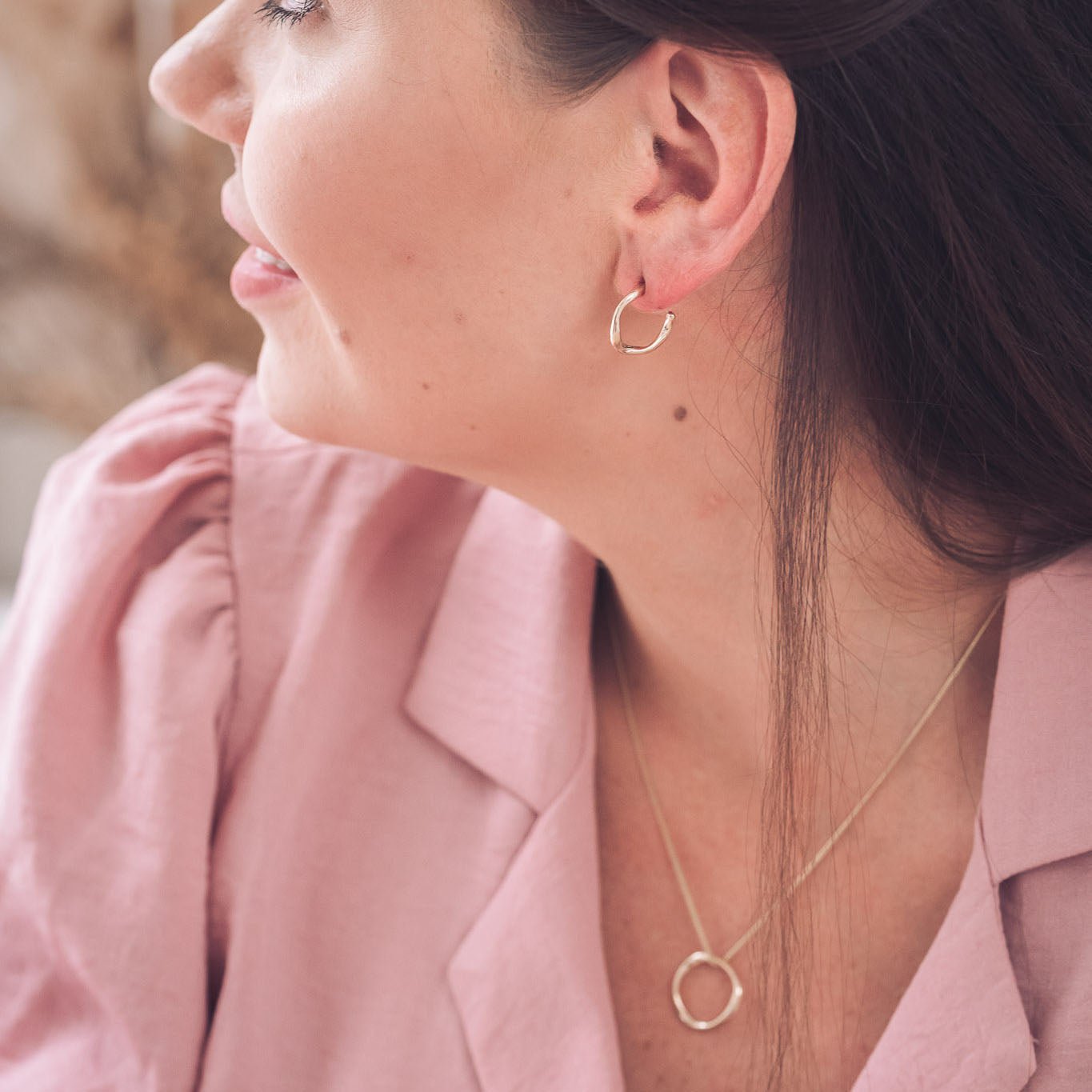 Molly 9ct Gold Hoop Earrings - Earrings