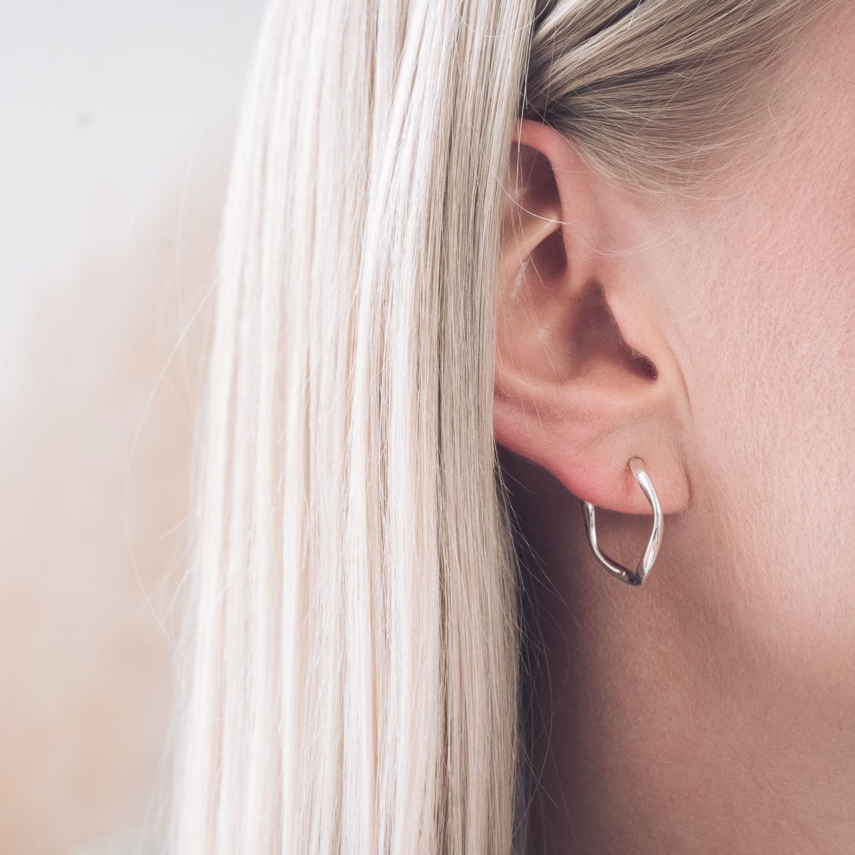 Molly Silver Hoop Earrings - Earrings