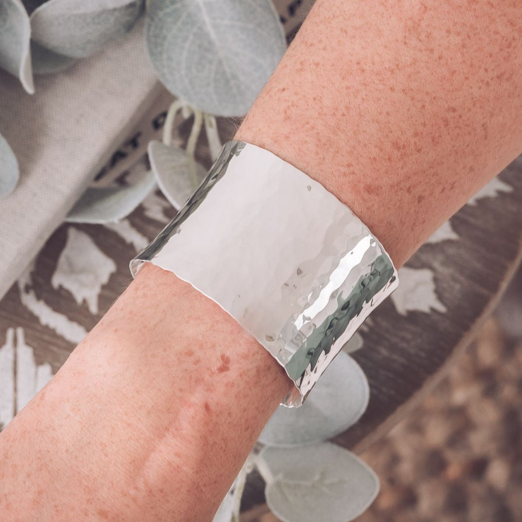 Nicole Silver Cuff Bangle - Bangles