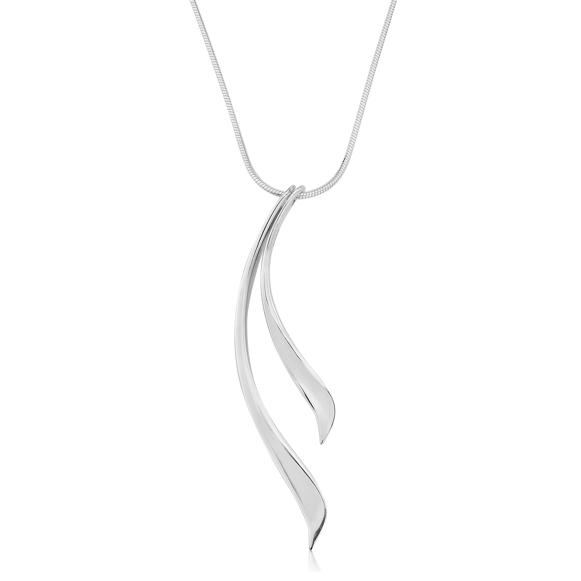 Reed Long Silver Pendant Necklace - Pendants