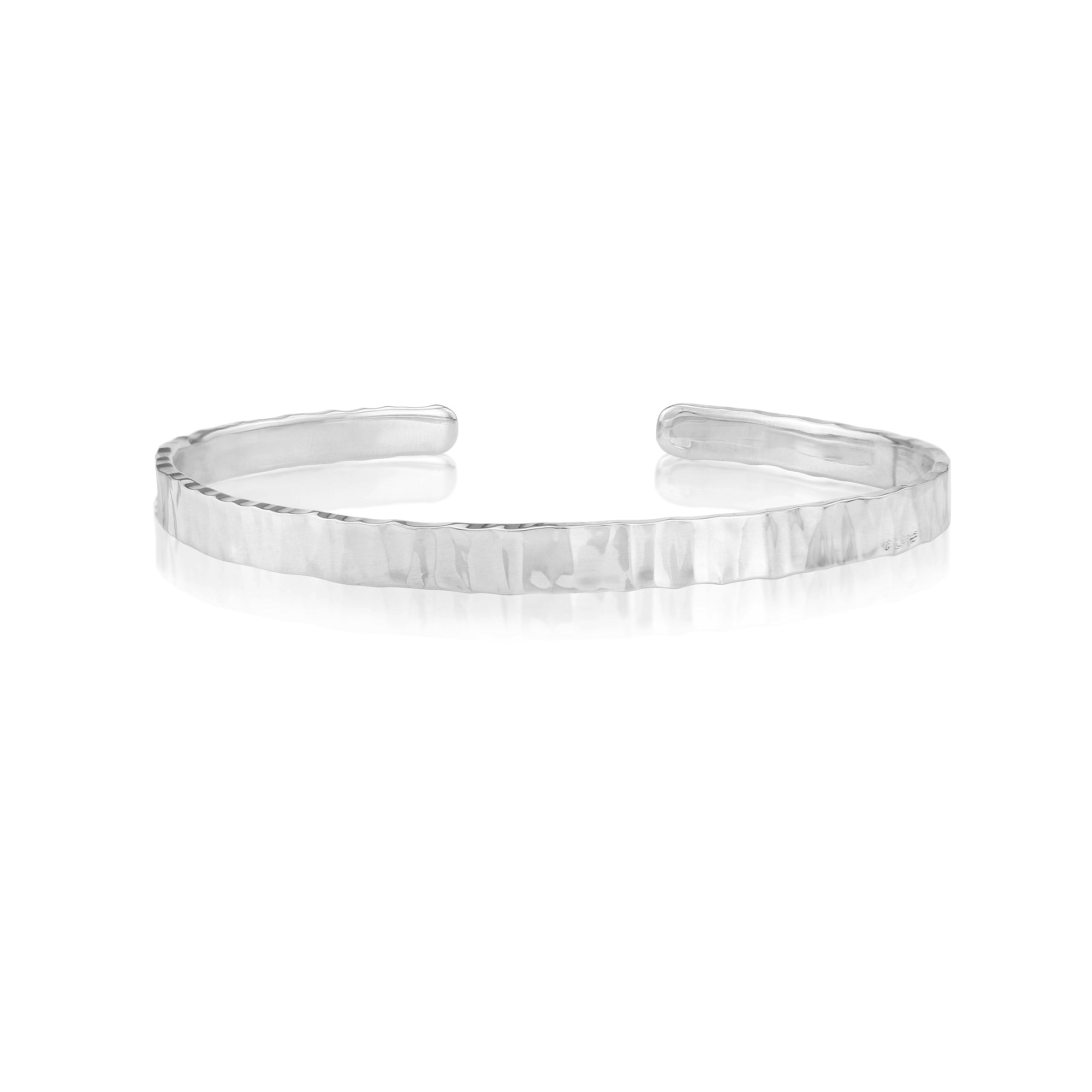 Tabby Silver Cuff Bangle - Bangles