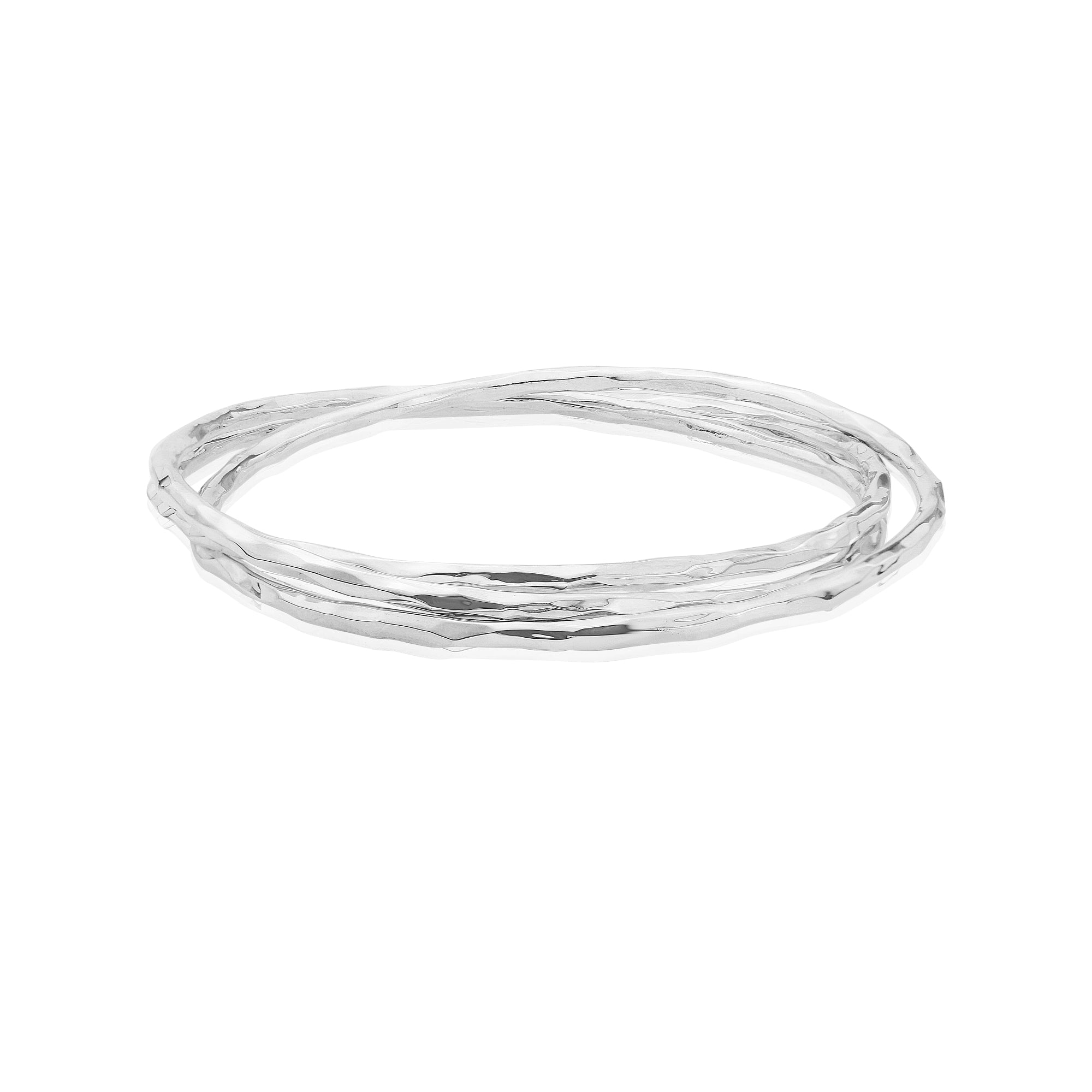 Triple Fairy Silver Bangle - Bangles