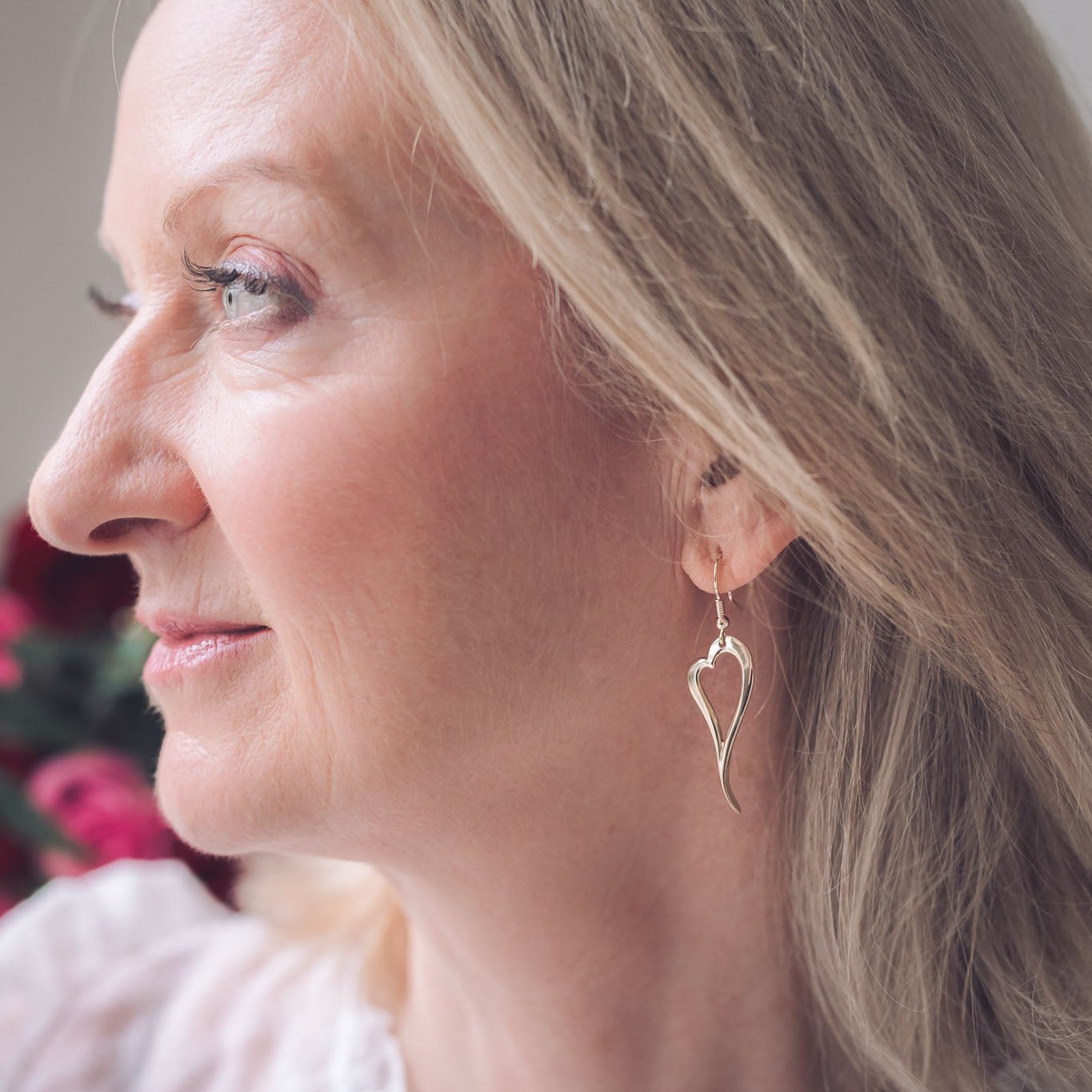Zoe 9ct Gold Heart Earrings - Earrings