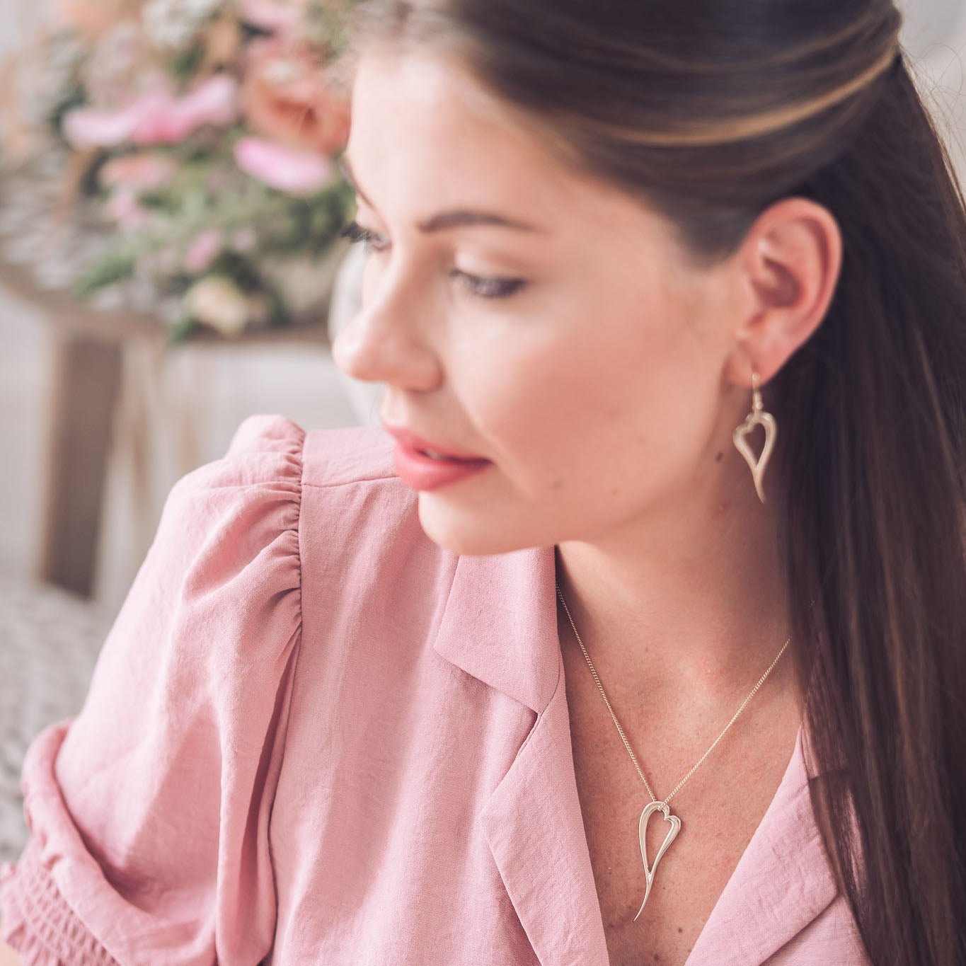 Zoe 9ct Gold Heart Pendant Necklace - Pendants