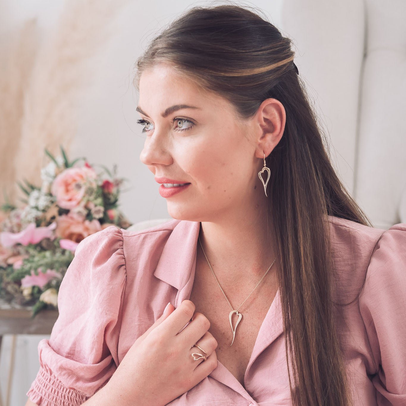 Zoe 9ct Gold Heart Ring - Rings