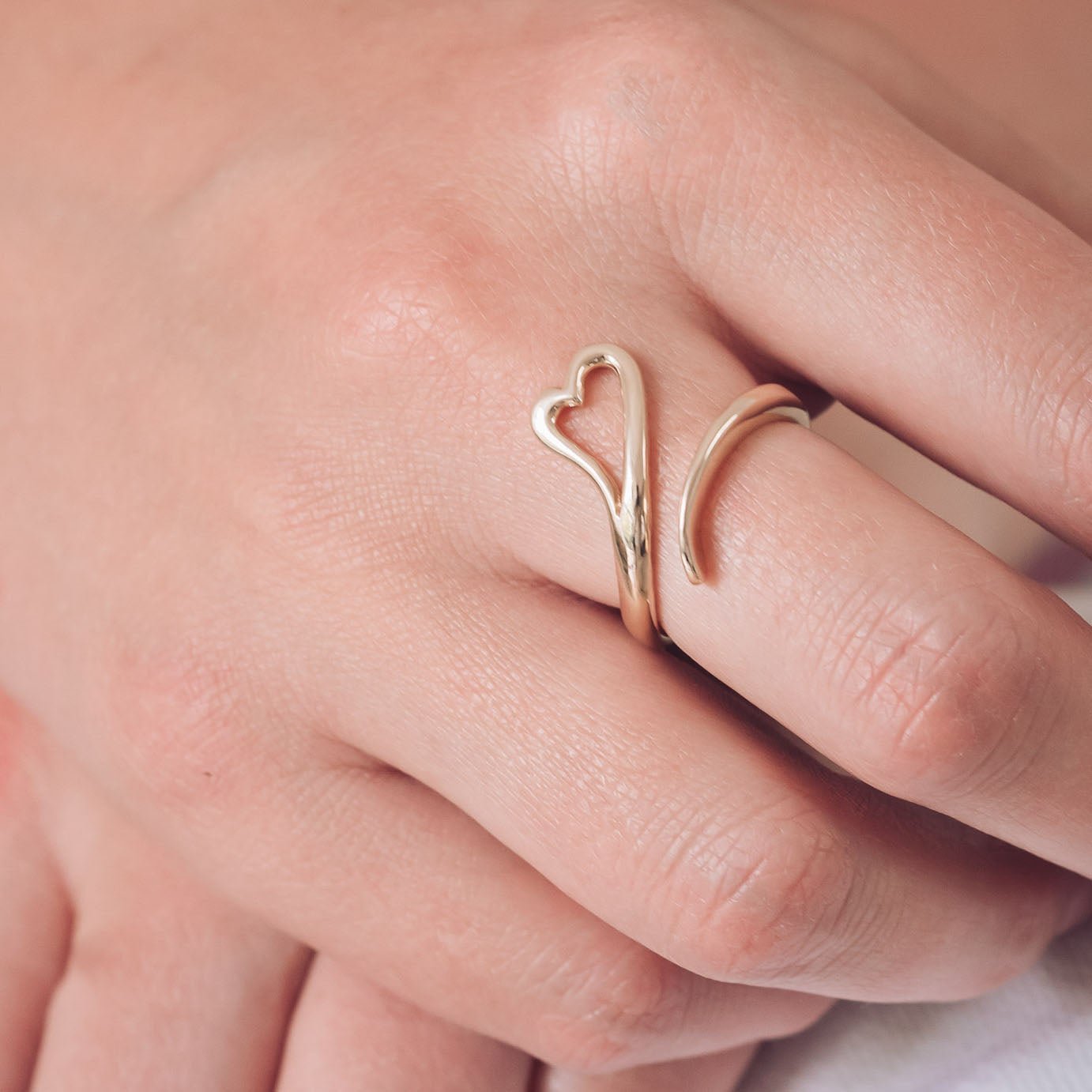 Zoe 9ct Gold Heart Ring - Rings